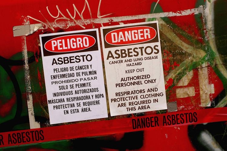 El asbesto es la causa principal de cáncer