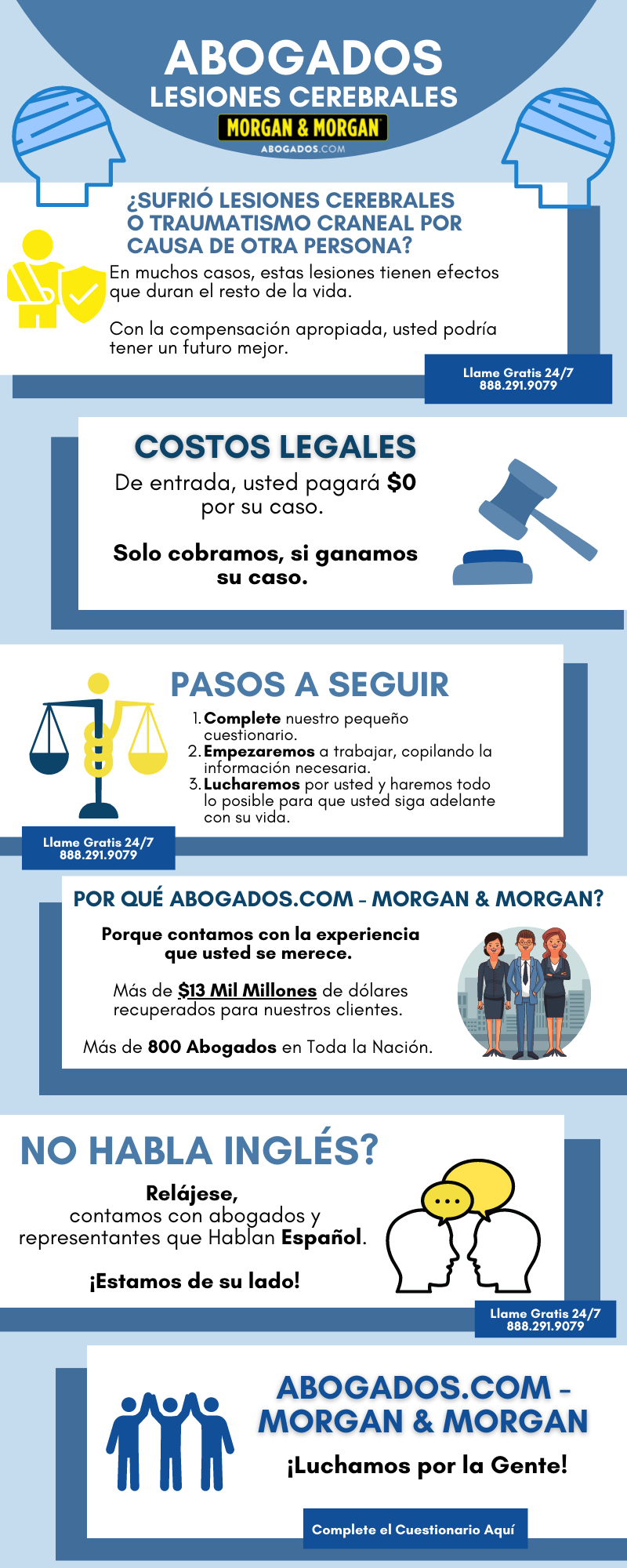 Abogados especializados en Lesiones cerebrales