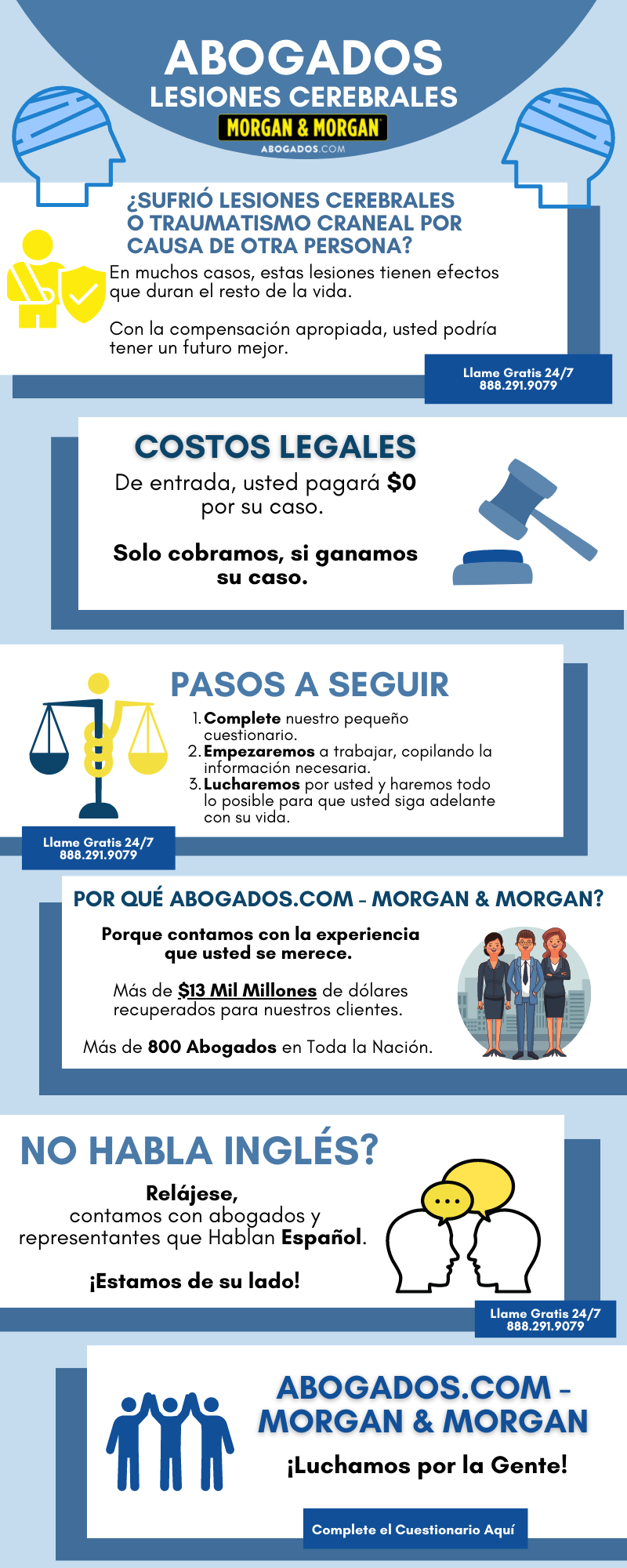 Abogados especializados en Lesiones cerebrales 