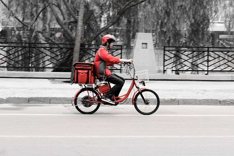 manejar en bicicleta