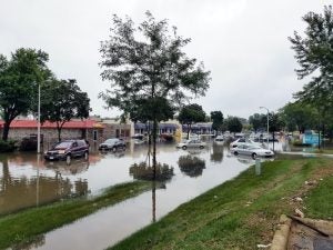 Inundaciones después de un Huracán