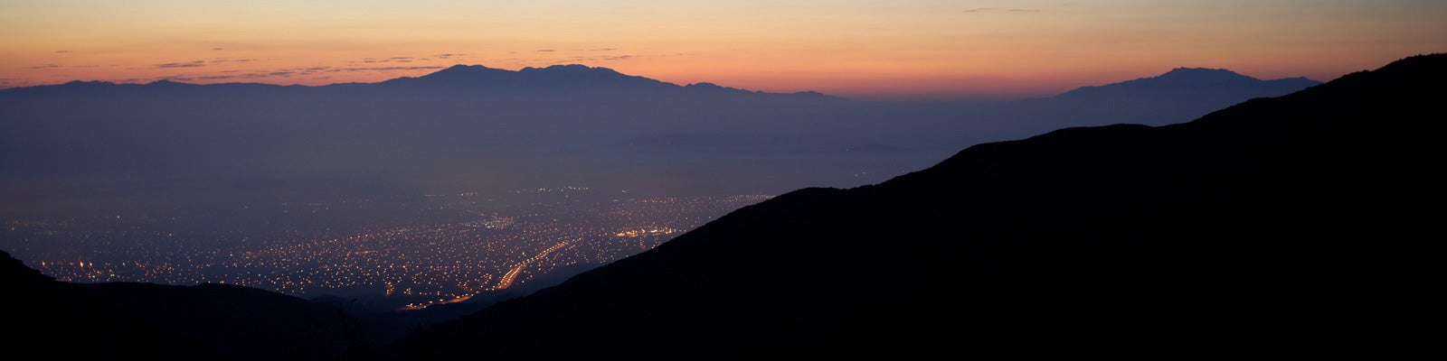 Puesta del sol en Riverside CA